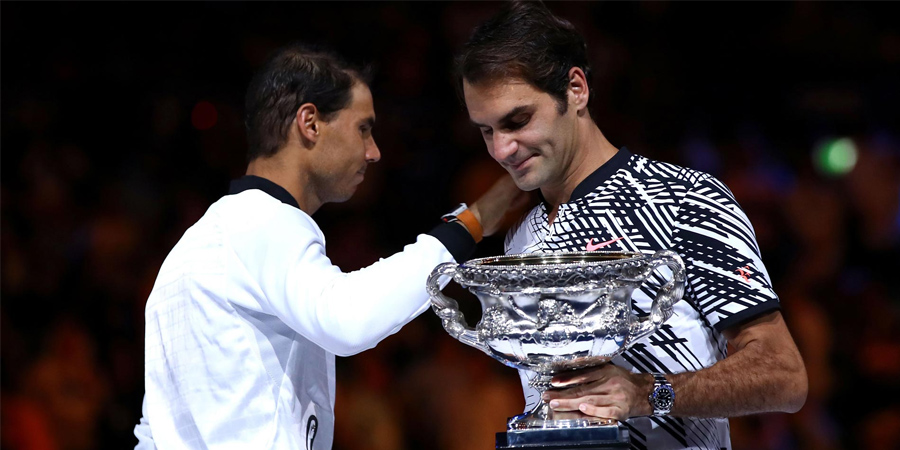 ao 2017 nadal federer trofeos